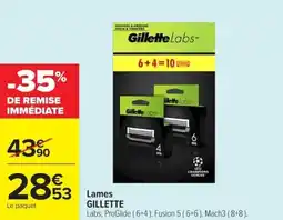 Carrefour Market Lames gillette offre
