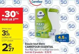 Carrefour Market Essuie-tout blanc carrefour essential offre
