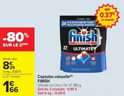 Carrefour Market Capsules vaisselle finish offre