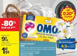Carrefour Market Lessive capsule omo offre