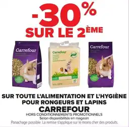 Carrefour Market Sur toute l'alimentation et l'hygiène pour rongeurs et lapins carrefour offre