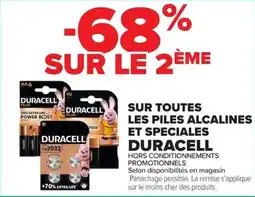 Carrefour Market Sur toutes les piles alcalines et speciales duracell offre