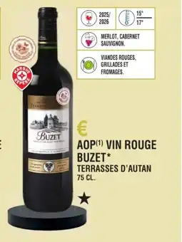E.Leclerc Aop vin rouge buzet terrasses d'autan offre