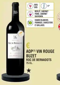 E.Leclerc Aop vin rouge buzet roc de bernadots offre