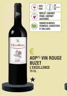 E.Leclerc Aop vin rouge buzet l'excellence offre