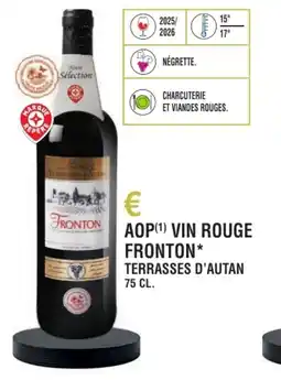 E.Leclerc Aop vin rouge fronton terrasses d'autan offre