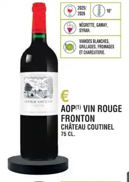 E.Leclerc Aop vin rouge fronton château coutinel offre