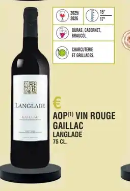 E.Leclerc Aop vin rouge gaillac langlade offre
