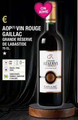 E.Leclerc Aop vin rouge gaillac grande réserve de labastide offre