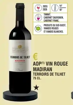 E.Leclerc Aop vin rouge madiran terroirs de tilhet offre