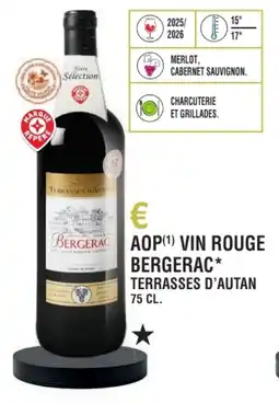 E.Leclerc Aop vin rouge bergerac terrasses d'autan offre