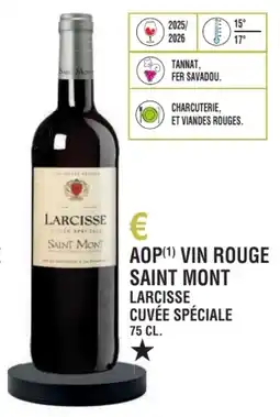 E.Leclerc Aop vin rouge saint mont larcisse cuvée spéciale offre
