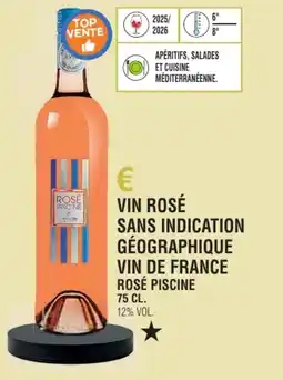 E.Leclerc Vin rosé sans indication géographique vin de france rosé piscine offre