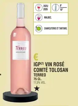 E.Leclerc Igp vin rosé comté tolosan terreo offre