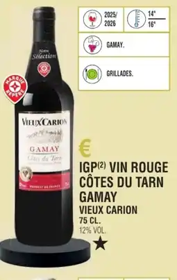 E.Leclerc Igp vin rouge côtes du tarn gamay vieux carion offre