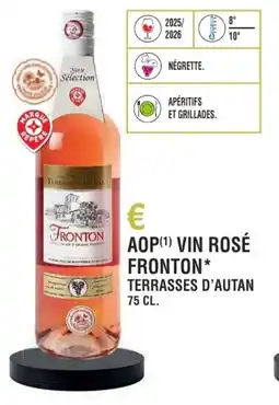 E.Leclerc Aop vin rosé fronton terrasses d'autan offre
