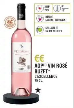 E.Leclerc Aop vin rosé buzet l'excellence offre