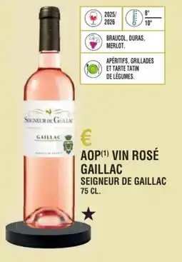 E.Leclerc Aop vin rosé gaillac seigneur de gaillac offre