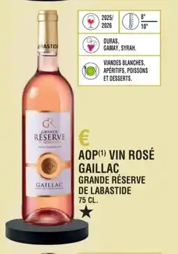 E.Leclerc Aop vin rosé gaillac grande réserve de labastide offre
