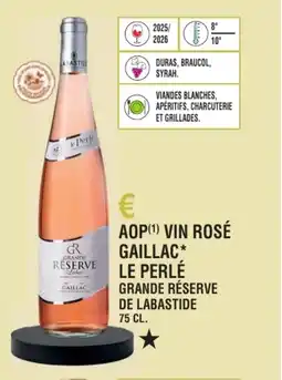 E.Leclerc Aop vin rosé gaillac le perlé grande réserve de labastide offre