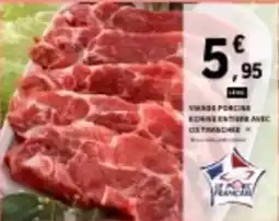 E.Leclerc Viande porcine bourguignon avec os offre