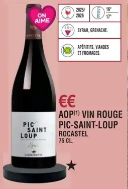 E.Leclerc Aop vin rouge pic-saint-loup rocastel offre