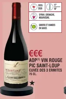 E.Leclerc Aop vin rouge pic saint-loup cuvée des 3 ermites offre