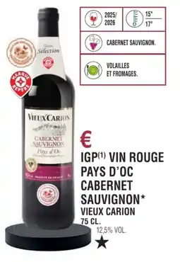 E.Leclerc Igp vin rouge pays d'oc cabernet sauvignon vieux carion offre
