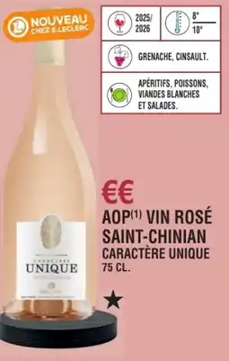 E.Leclerc Aop vin rosé saint-chinian caractère unique offre