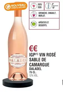 E.Leclerc Igp vin rosé sable de camargue daladel offre
