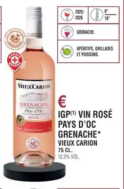 E.Leclerc Igp vin rosé pays d'oc grenache vieux carion offre