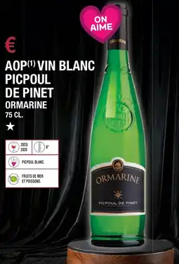 E.Leclerc Aop vin blanc picpoul de pinet ormarine offre