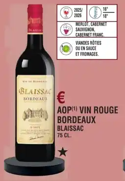 E.Leclerc Aop vin rouge bordeaux blaissac offre