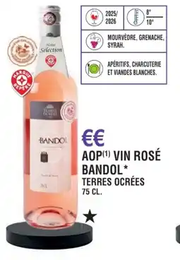 E.Leclerc Aop vin rosé bandol terres ocrées offre