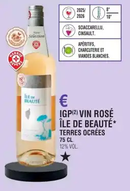 E.Leclerc Igp vin rosé île de beauté terres ocrées offre