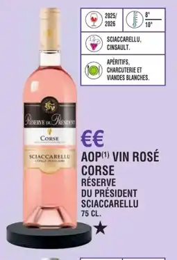 E.Leclerc Aop vin rosé réserve du président sciaccarellu offre