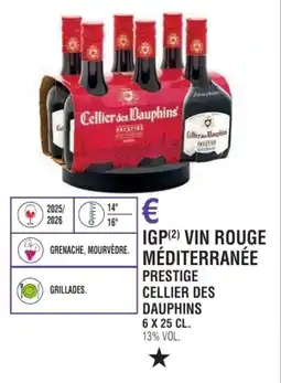 E.Leclerc Igp vin rouge méditerranée prestige cellier des dauphins offre