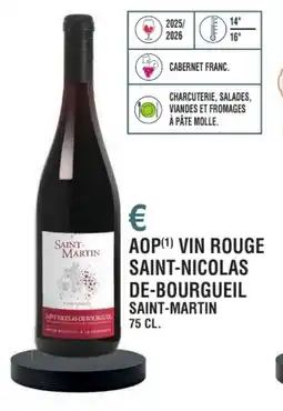 E.Leclerc Aop vin rouge saint-nicolas de-bourgueil saint-martin offre