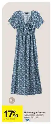 Carrefour Market Robe longue femme offre