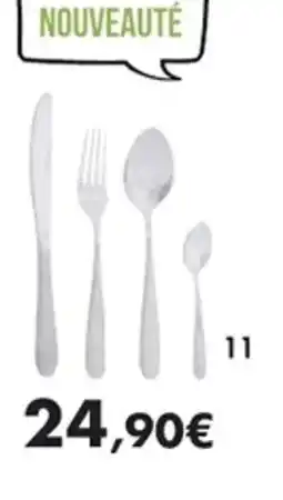 E.Leclerc Ménagère 24 pièces flower en inox offre