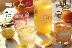 E.Leclerc Lot de 3 verres season en verre 3 décors différents offre