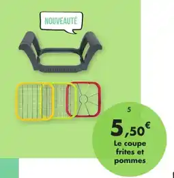 E.Leclerc Coupe frites et pommes en plastique avec 3 lames en acier offre