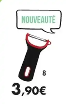 E.Leclerc Éplucheur en inox avec manche en plastique - offre