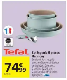 Carrefour Market Set ingenio 5 pièces Harmony offre
