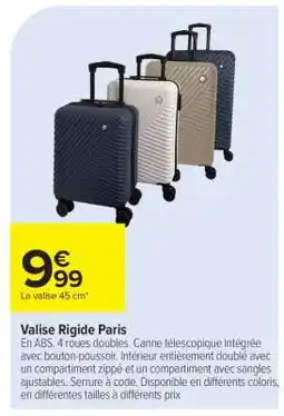 Carrefour Market Valise rigide Paris offre