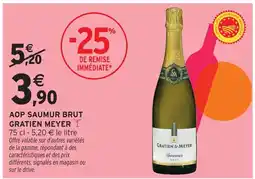 Intermarché Hyper Gratien meyer aop saumur brut offre