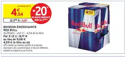 Intermarché Hyper Red bull boisson énergisante offre