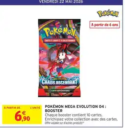 Intermarché Hyper Pokémon mega evolution 04 : booster offre