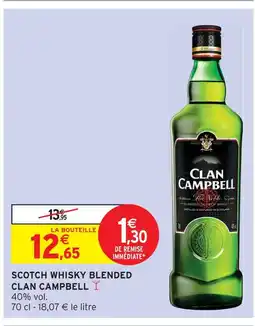 Intermarché Hyper Clan campbell scotch whisky blended offre