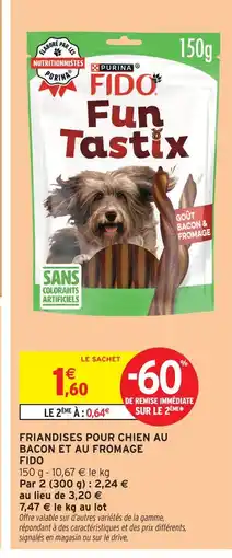 Intermarché Hyper Purina friandises pour chien au bacon et au fromage offre